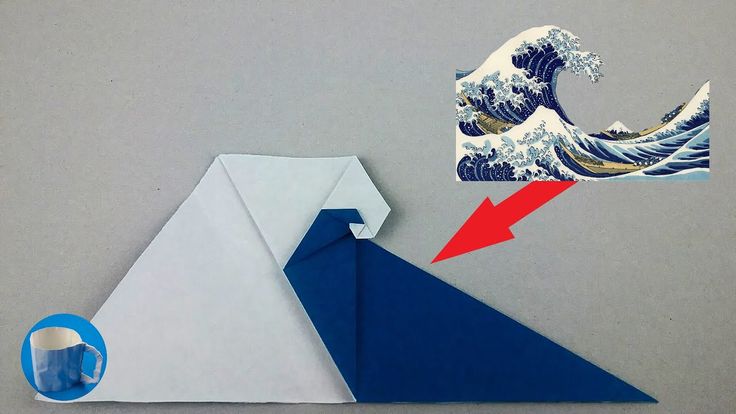 an origami wave and the great wave off kanishima paper folding instructions