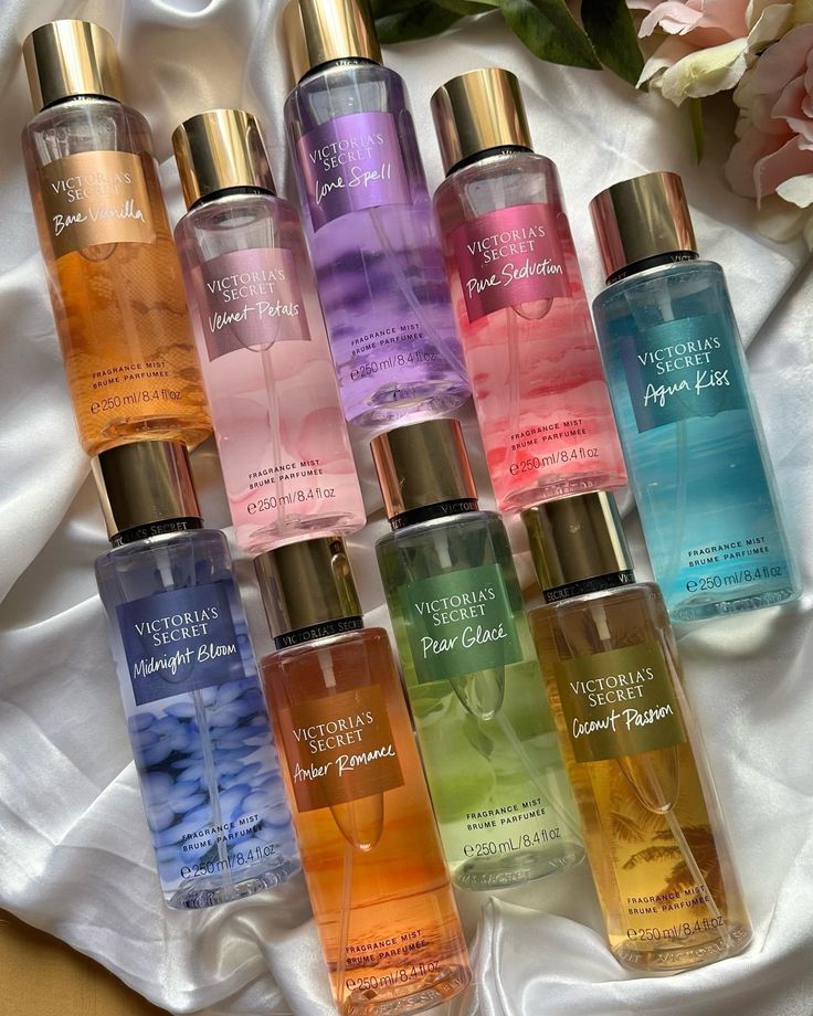 Victoria Secret Perfume Body Spray, Perfume Victoria Secret, Profumo Victoria Secret, Koleksi Parfum, Victoria Secret Body Spray, Perfume Organization, Sephora Skin Care, Victoria Secret Fragrances, Perfume Body Spray