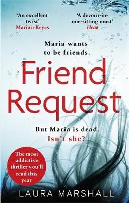 a book cover with the title friend request