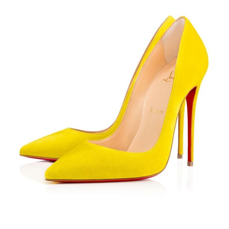 Louboutin Online, Christian Louboutin So Kate, So Kate, Red Bottom, Stiletto Shoes, Bow Shoes, Womens Shoes High Heels, Mellow Yellow, High Heels Stilettos