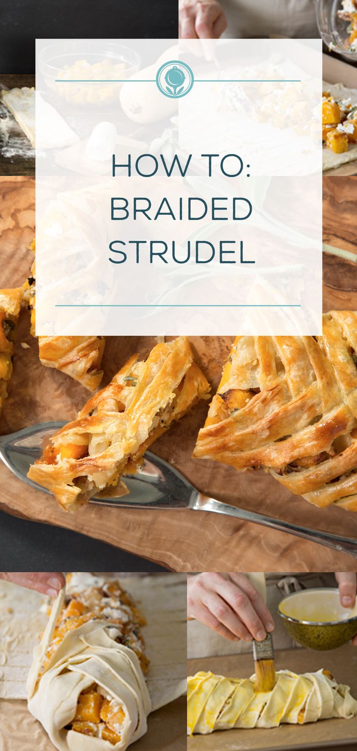 how to braided strudel with the text overlay