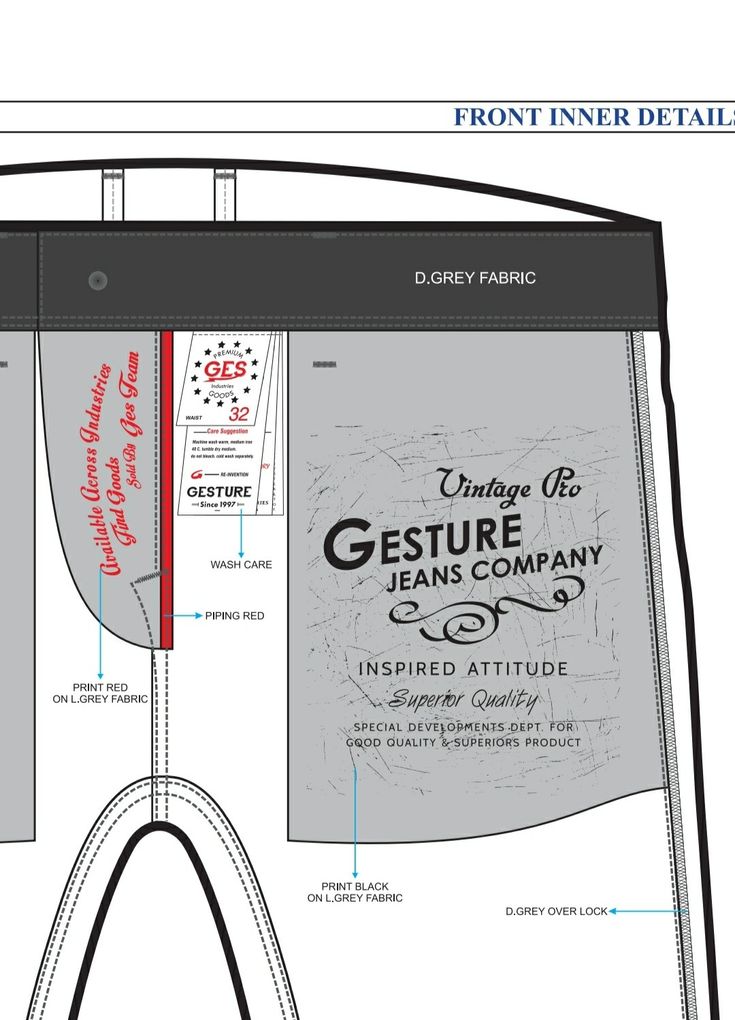 the front and back view of men's boxer shorts with measurements for each side