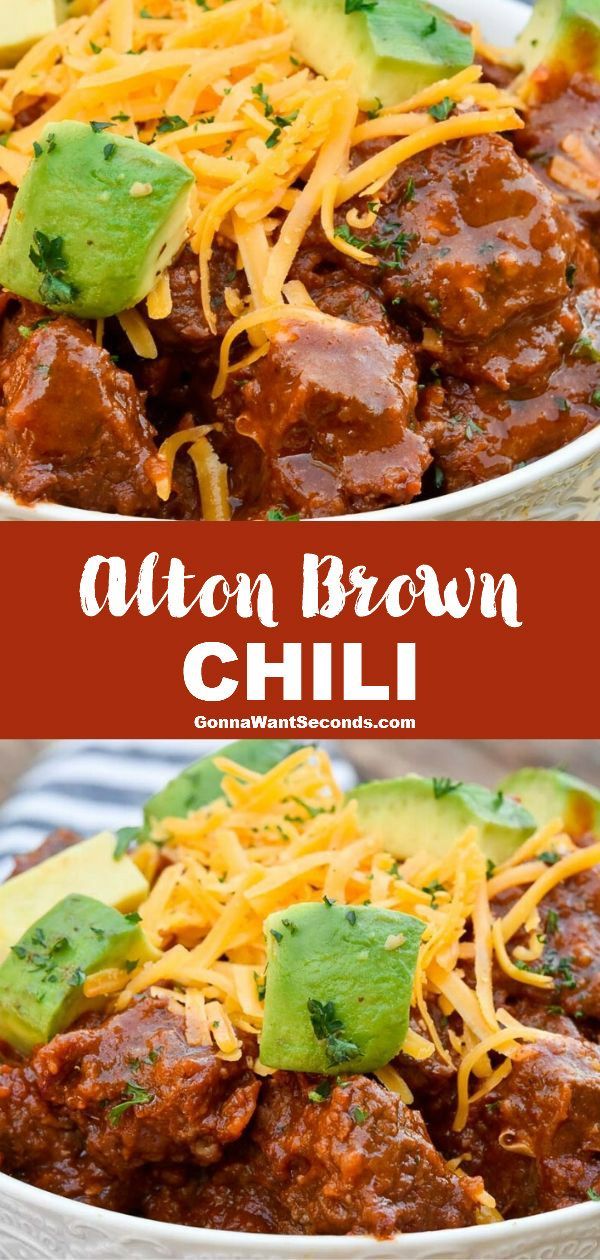 two bowls filled with chili and meat covered in cheese, avocado and cilantro