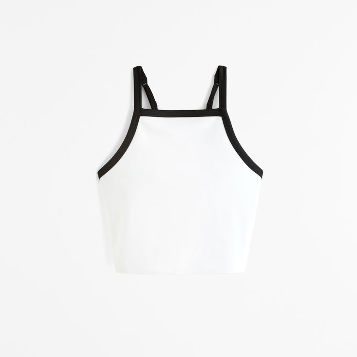 Elevate your workout wardrobe with the Abercrombie & Fitch Women's Ypb Sculptlux Apron Tank. This slim-fitting tank top is expertly crafted from our exclusive sculptLUX fabric, designed to offer both comfort and a flattering, sculpted silhouette. 

- Size: XXL
- Color: White
- Material: Body - Polyester, Elastane; Lining - Includes removable pads
- Gender: Female
- Features: Cropped length, apron neckline, adjustable straps

Perfect for active days, this tank boasts a stylish apron neckline and Versatile Summer Sports Bra For Training, Sports Tops With Built-in Bra And Minimal Stretch, Fitted Light Support Tank Top For Athleisure, Athleisure Fitted Tank Top With Light Support, Sporty Tops With Built-in Bra And Minimal Stretch, Summer Sportswear Top With 4-way Stretch, Summer Sports Bra With 4-way Stretch, Spring Sporty Bra Friendly Tank Top, White Compressive Activewear For Summer