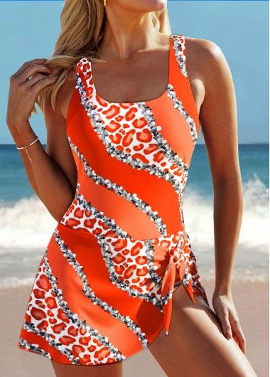 Color:Orange;Size:S;Size:M;Size:L;Size:XL;Size:XXL;Package Contents:1 X One Piece Swimdress;Occasion:Sport; One-piece Lined Swim Dress For Vacation, Lined One-piece Swim Dress For The Pool, Bathing Suits For Women Over 50, One-piece Lined Swim Dress For The Beach, Printed One-piece Swim Dress For Summer, Printed One-piece Swim Dress For The Beach, Baithing Suits, Orange One Piece, Beach Bridesmaid Dresses