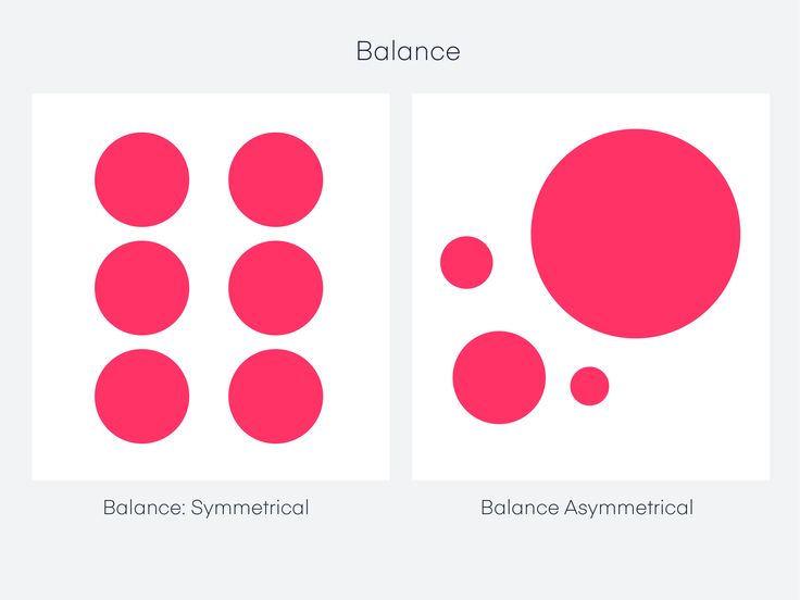 the differences between balance and asymmetrical shapes in graphic design are shown here