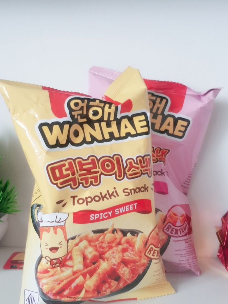 toppoki snack WONHAE 💗😗 Indonesia, Snacks, Anime