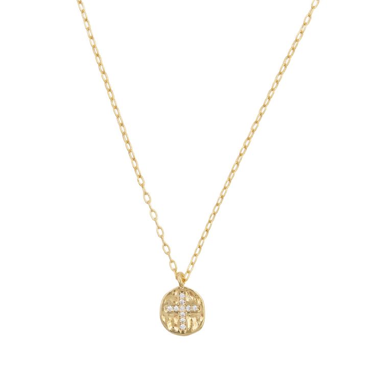 Add this beautiful gold necklace with cross to your faith collection.  Excellent for layering and you will never want to take it off. Shop now for $38 Necklace With Cross, Dainty Cross Necklace, Hope Necklace, Beautiful Gold Necklaces, Dainty Necklace, Cross Necklace, Layering, Gold Necklace, Gold Plate