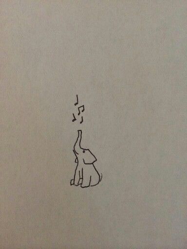 a drawing of a dog with music notes coming out of its mouth