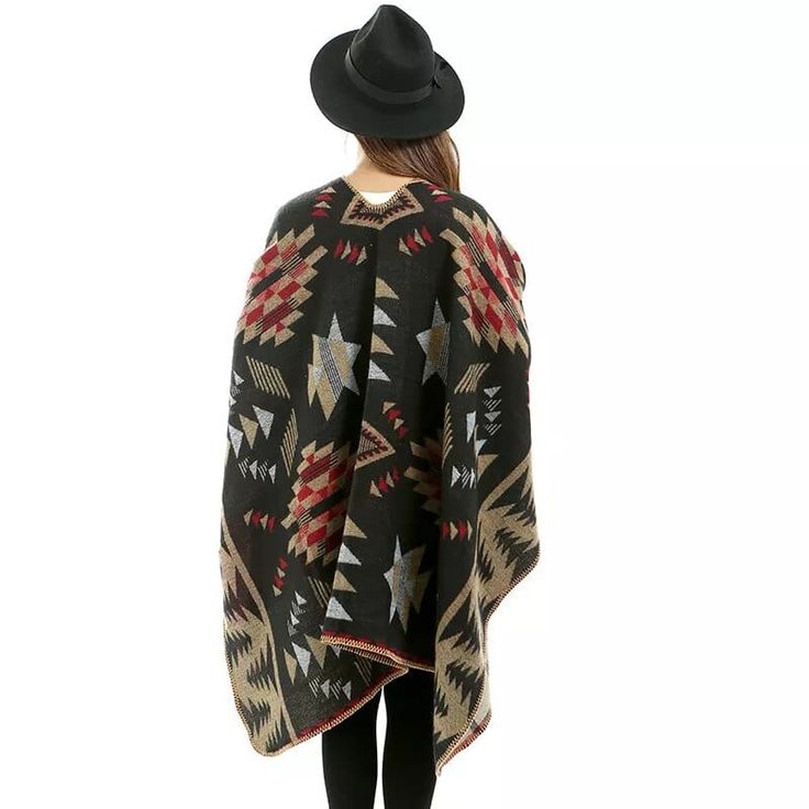 Stay warm and stylish in our Aztec Print Poncho, perfect for a season of boho chic. Featuring a fun tribal print and asymmetrical shape in a lightweight knit fabric and non-stretch blend. For easy maintenance, just hand wash or dry clean. Stay cozy while rocking a unique look with this poncho! Specs: Material: Polyester White Dress Top, Mid Waist Jeans, Boho Swimwear, Vest Crop Top, Boho Kids, White Long Sleeve Dress, Long Romper, Cashmere Shawl, Short Kimono