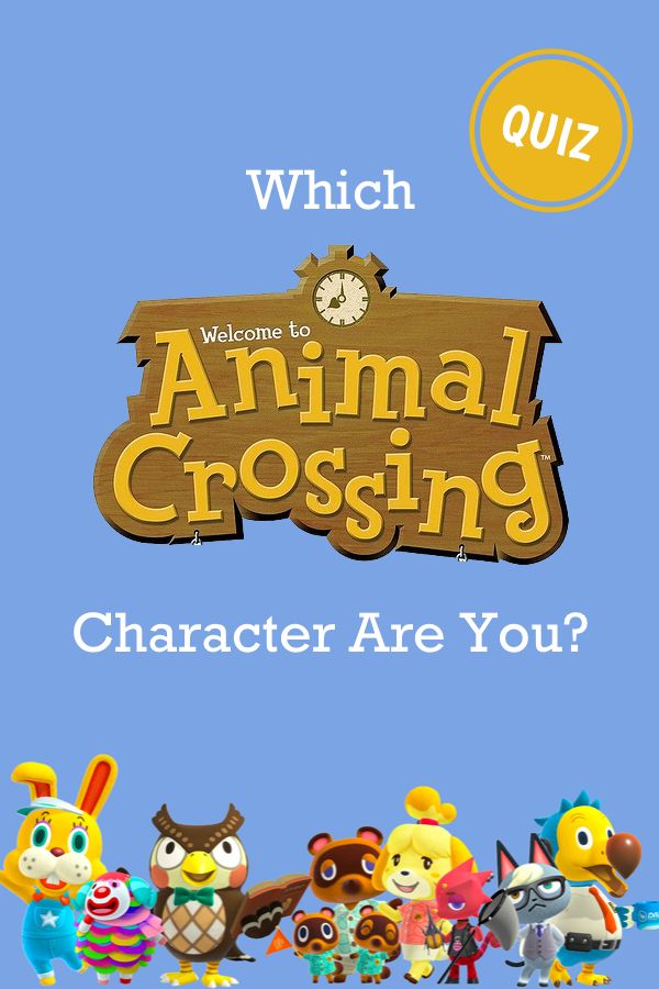 an animal crossing game is shown with the title, which reads'which animal crossing character are