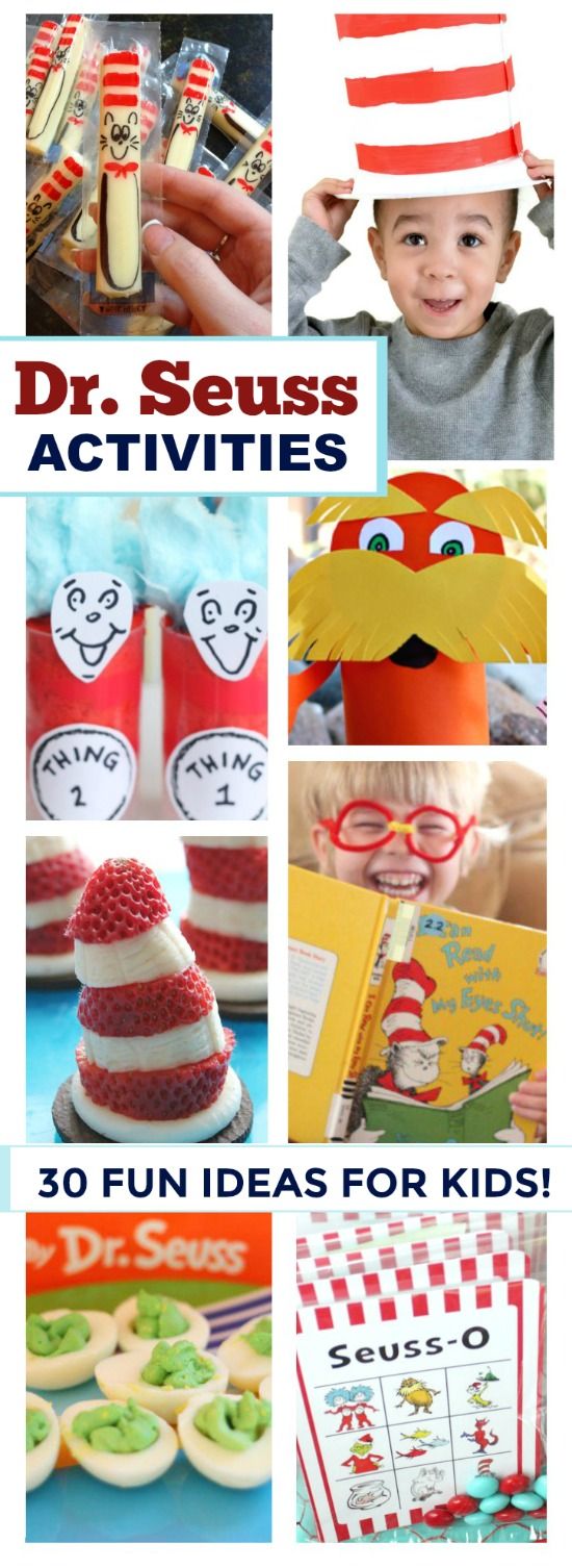 dr seuss activities and crafts for kids to do with the dr seuss theme