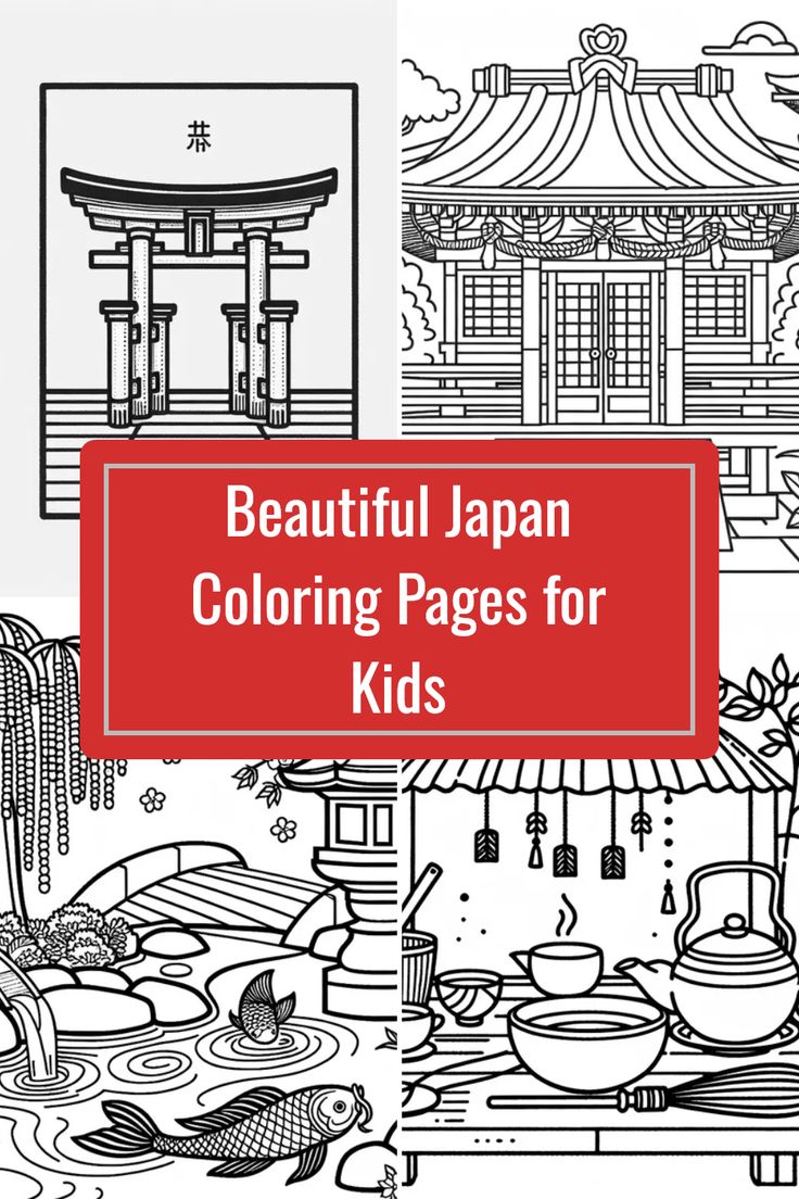 beautiful japan coloring pages for kids with the title'beautiful japan coloring pages for kids '