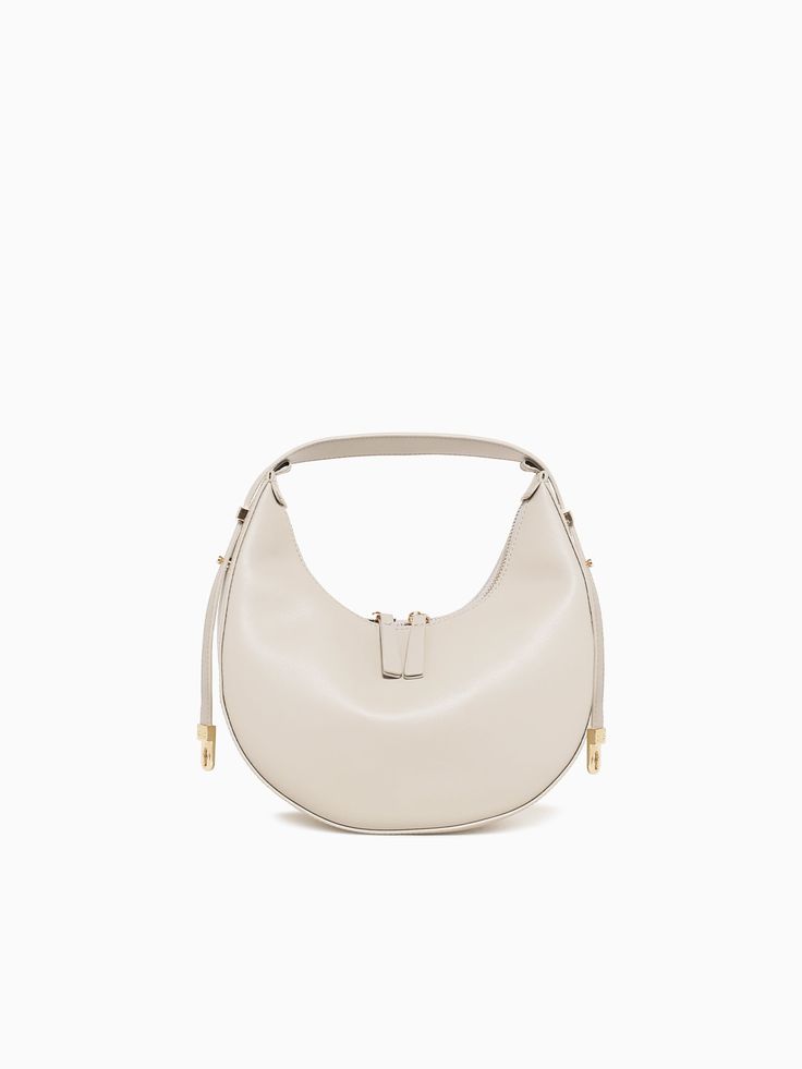 Valentina Shoulder Bag Off White Off White Tan Shoulder Bag With Detachable Handle, Tan Top Handle Shoulder Bag For Errands, Gold-tone Hardware Shoulder Bag For Daily Use, Shoulder Bag With Handle Drop For Errands, Chic Hobo Bag With Gold-tone Hardware For On-the-go, Tan Top Handle Bag For On-the-go, Chic Shoulder Bag With Round Handle For Travel, Tan Satchel With Detachable Strap For Everyday Use, Everyday Tan Satchel With Detachable Strap