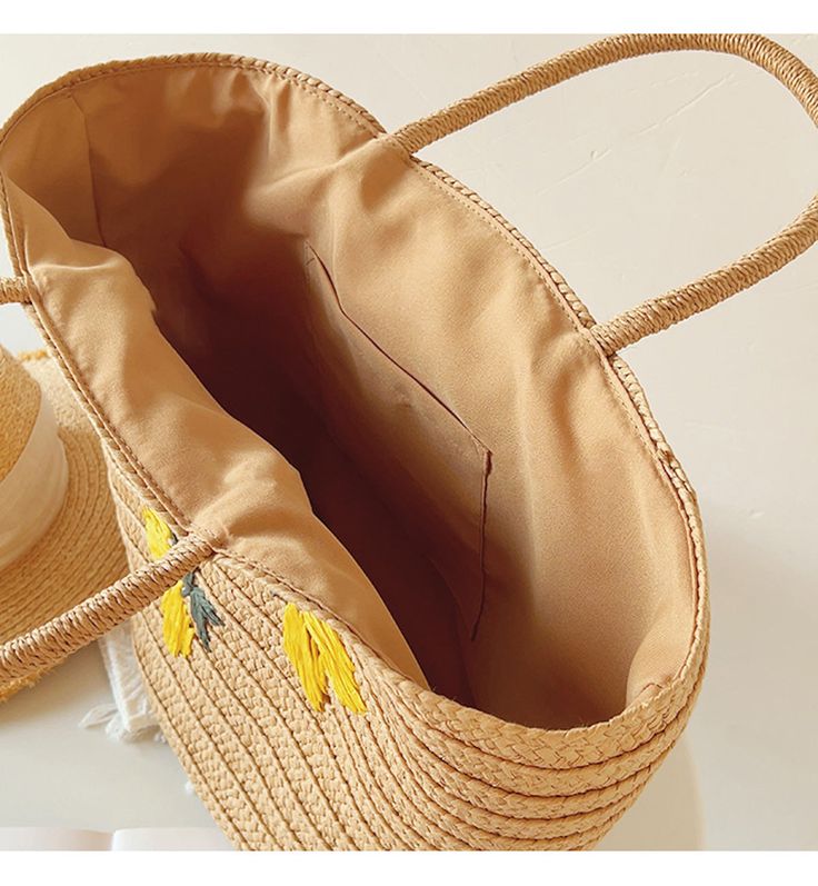 Large fashion straw woven tote bag with yellow floral designs perfect for all occasions.Size: Medium Designer Style ID: 8336 Country Style Straw Woven Tote Bag, Vintage Vibes, Summer Bag, Everyday Shoulder Bag, Beach Bag Casual Yellow Straw Beach Bag, Casual Yellow Woven Straw Bag, Casual Yellow Straw Bag For Beach, Large Capacity Yellow Bag For Beach, Casual Yellow Straw Bag For The Beach, Casual Yellow Woven Beach Bag, Casual Yellow Shoulder Bag For Beach Season, Yellow Beach Bags With Braided Handles, Yellow Bags With Braided Handles For Beach Season