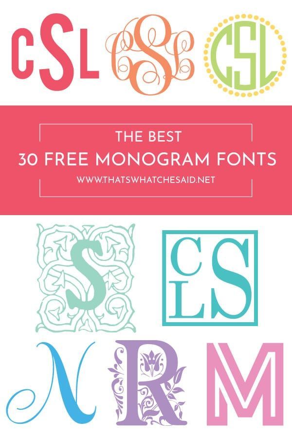 the best 30 free monogram font styles