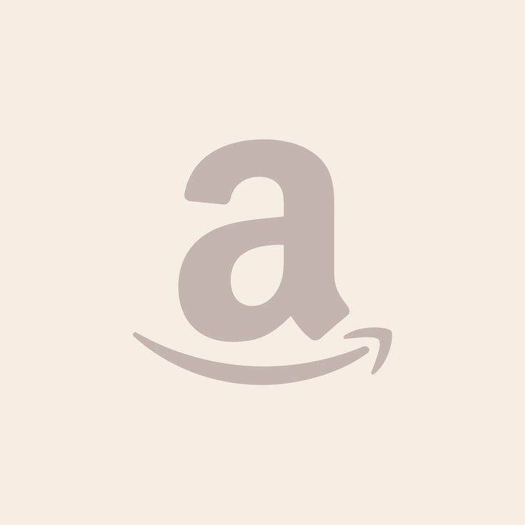 an amazon logo with the letter a in it's center and bottom corner, on a beige background