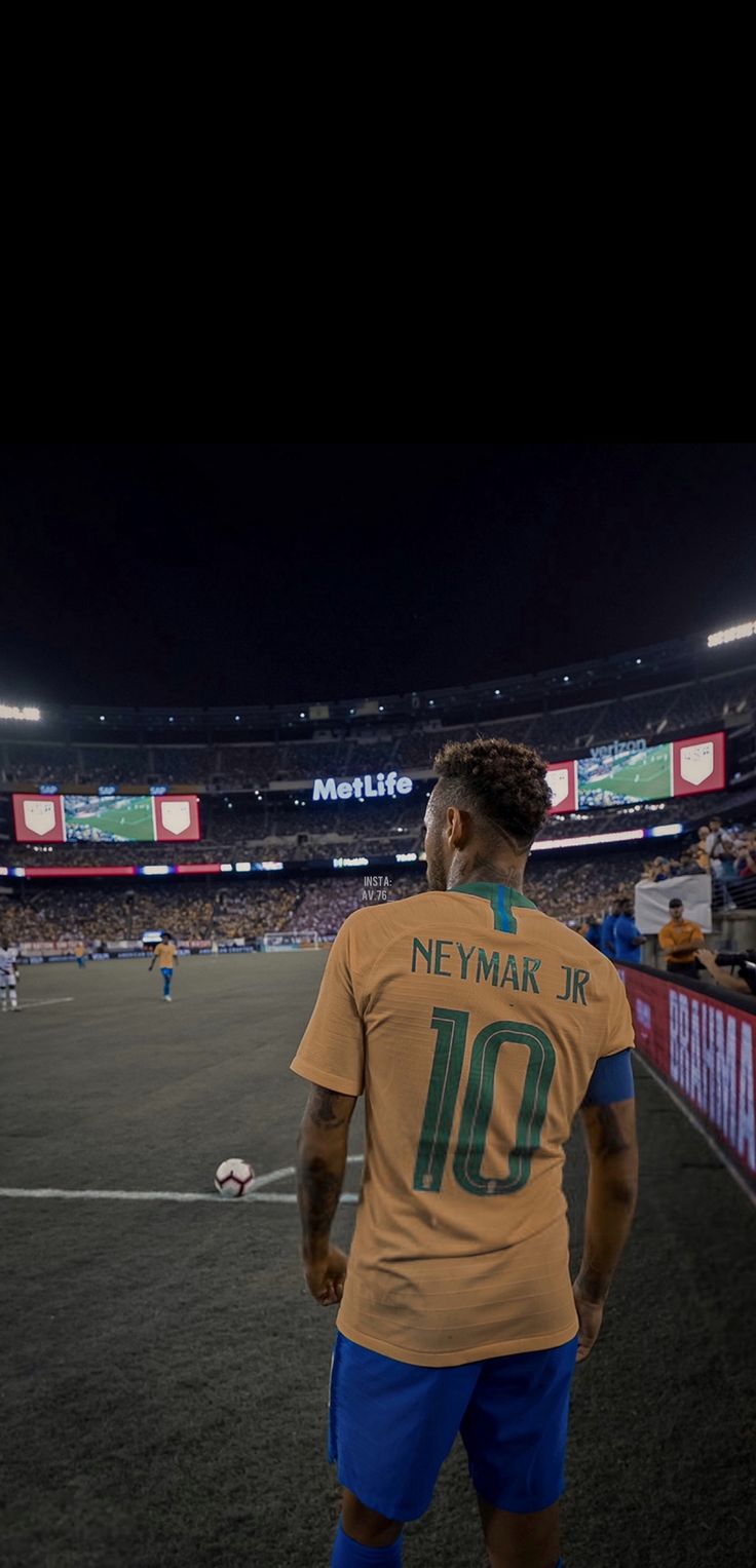 a man standing on top of a soccer field