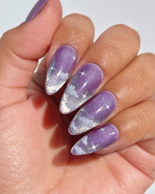 Cat Nail Designs, Cat Eye Nails Polish, Eye Nail Art, Look Boho Chic, Velvet Nails, Special Nails, Cat Eye Gel Polish, Viral On Tiktok, Lavender Nails