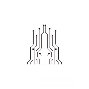 an electronic circuit is shown in black and white