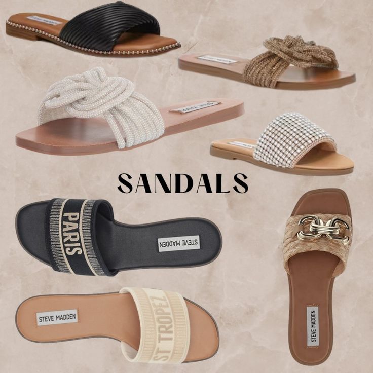 Steve Madden Slides, Sandals Steve Madden, Sandals 2023, Visual Dictionary, Summer Fashion Ideas, Dressy Casual Outfits, Modest Fits, Cute Sandals, Summer Sandals