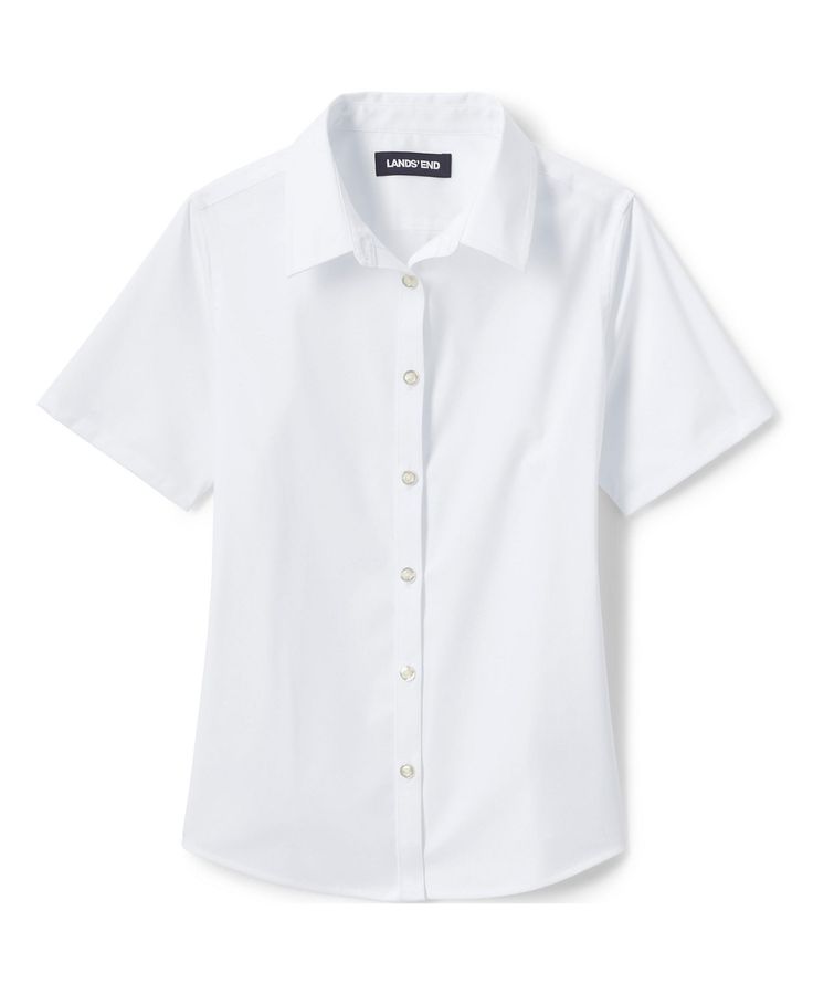 in stock Classic Summer School Tops, Casual White School Blouse, Casual White Blouse For School, White Short Sleeve Blouse For School, White Short Sleeve Shirt For School, White Collared Basic Shirt, Basic White Collared Shirt, Basic White School Shirt, College Uniform