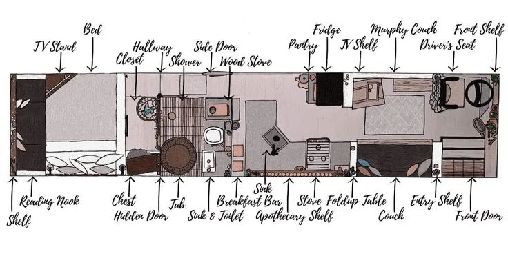 the floor plan for a small home with lots of room to put in it's closet