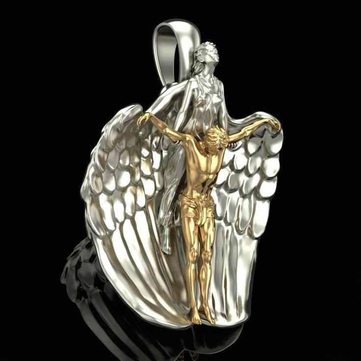 Unveil the celestial charm of our exquisitely handcrafted 14KT Gold Over Rescue Pendant, a treasure that transcends mere adornment. This stunning Dual Tone Angel Wing Pendant, carefully forged with the finest materials, is not just jewelry; it's a protective talisman designed to be your guardian throughout life's journey. Each pendant is a testament to the meticulous artistry and passion that breathes life into metal and transforms it into a symbol of hope and guardianship. Crafted from premium Warrior Necklace, Jesus Necklace, Skull Pendant Necklace, Christian Necklace, Angel Wing Pendant, Angel Necklace, Angel Pendant, Jesus Christus, Yellow Gold Pendants