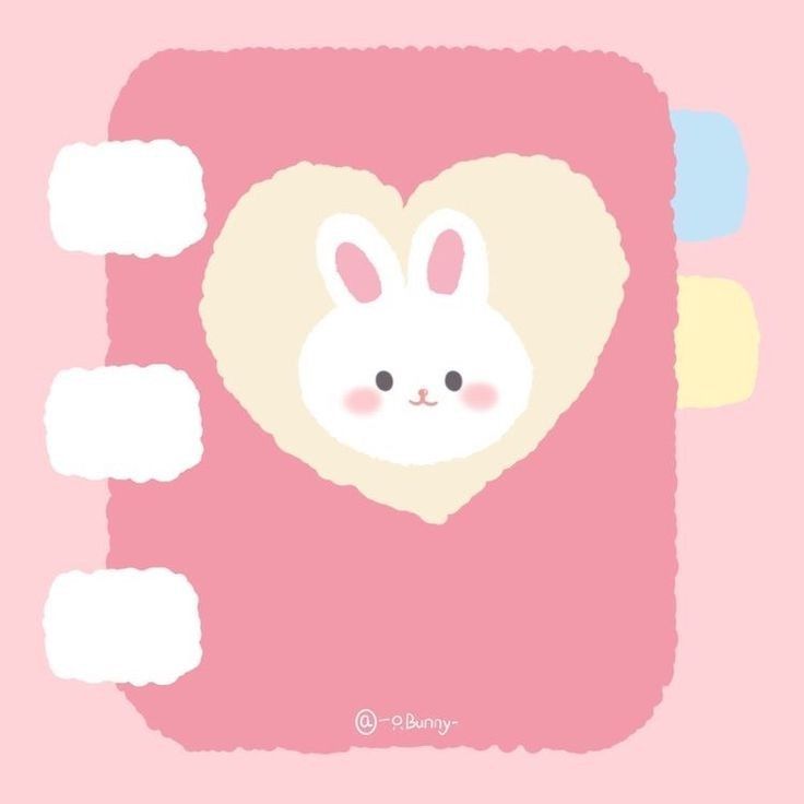 an animal with a heart on it's chest in the shape of a rabbit