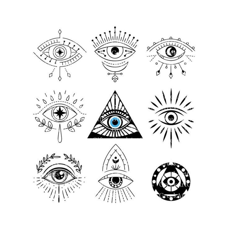 an image of all seeing eye tattoo designs