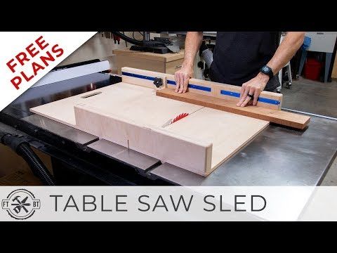 a man working on a table sawing project with the words free plans below it