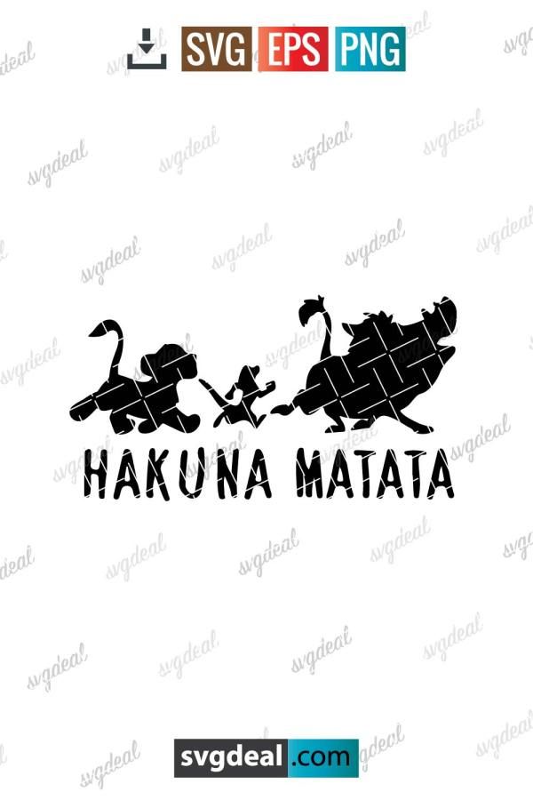 the logo for hakuna matata is shown in black on a white background