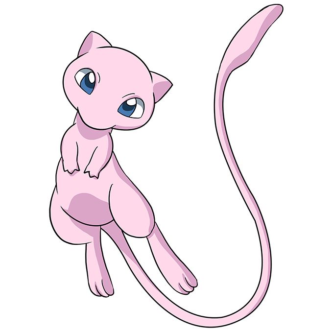 a pink cat sitting on its hind legs