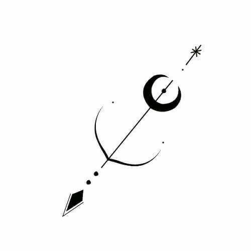 a black and white image of a kite flying in the sky with stars on it