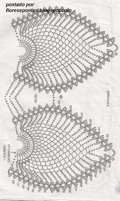 an image of a crocheted doily with two rows of stitches on it