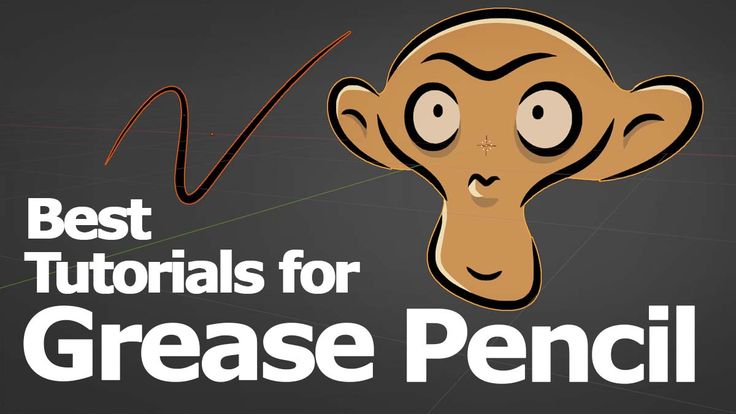 the words best videos for grease pencil are in front of an image of a monkey's head