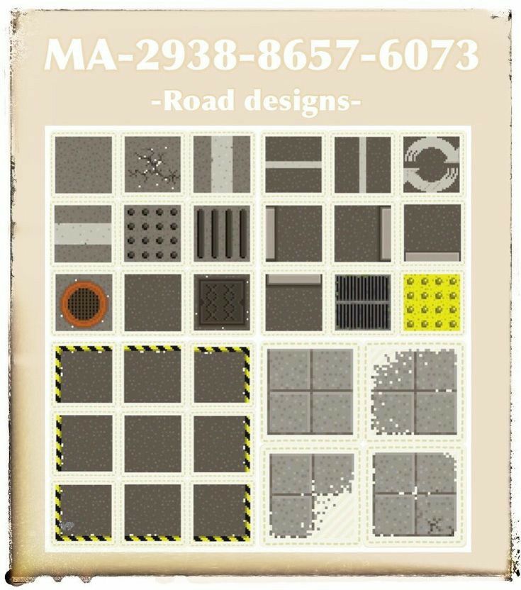 a poster with many different types of tiles on it's back side and the words ma - 2098 - 867 - 607 - 073