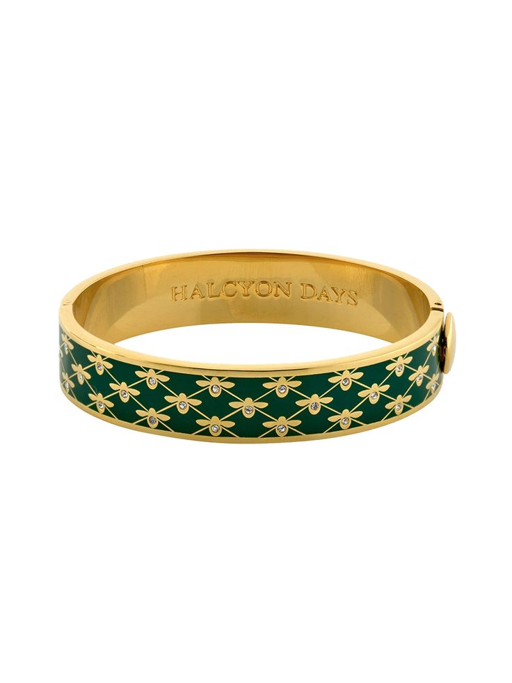 Halcyon Days Bee Sparkle Trellis Bangles Weston Table Halcyon Days Bangle, Luxury Enamel Cuff Bracelet Bangle, Luxury Enamel Cuff Bangle Bracelet, Luxury Gold Enamel Bracelets, Luxury Enamel Cuff Bangle, Luxury Gold Bracelets With Enamel, Luxury Yellow Gold Enamel Bangle, Luxury Enamel Cuff Bracelet Gift, Luxury Enamel Bangle Bracelets