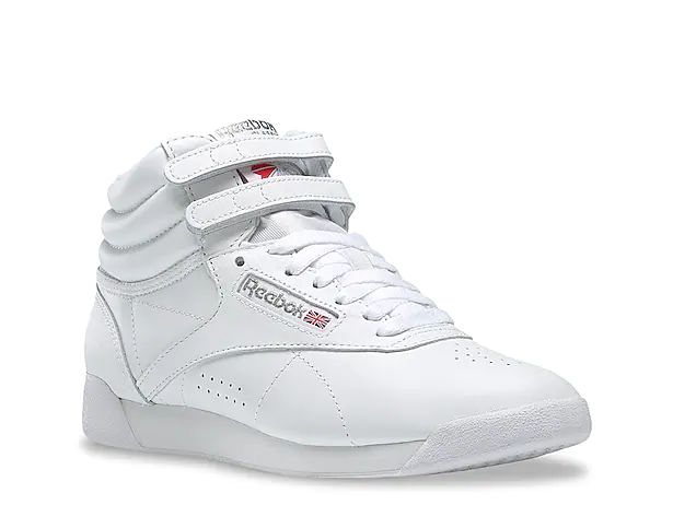 Reebok Freestyle Hi, Reebok Freestyle, Fuzzy Socks, Reebok Shoes, Trending Sneakers, Athleisure Fashion, Retro Sneakers, Sneakers Outfit, Fashion Icon