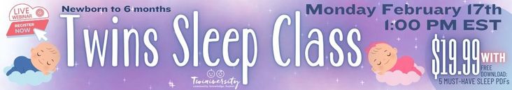 an advertisement for the twins sleep class