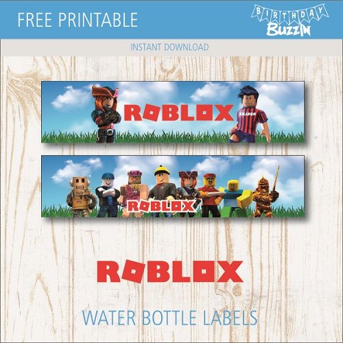 roblox water bottle labels are shown here