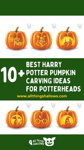 pumpkins with the words best harry potter pumpkin carving ideas for potterheads