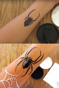 Spider Face Painting, Mime Face Paint, Spider Face, Face Painting For Boys, Halloweenský Makeup, Face Painting Tutorials, Arm Painting, Face Painting Easy, Kids Face Paint