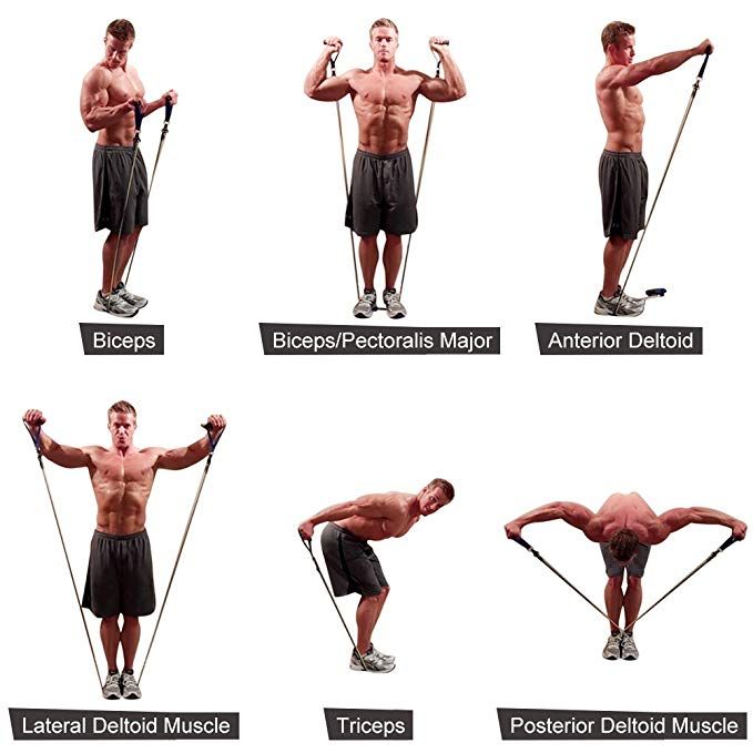 a man doing different exercises on the same pole