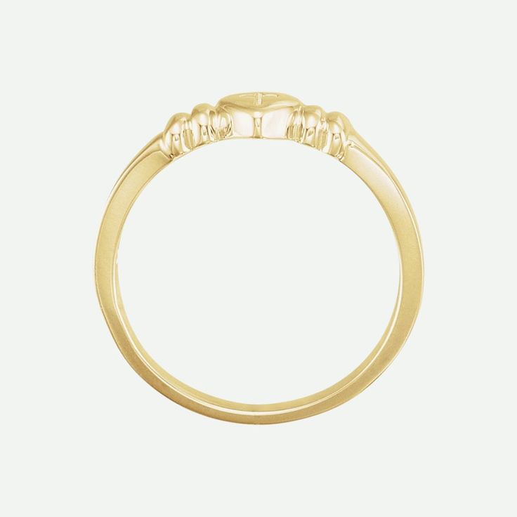 INNOCENCE, our beautiful chastity ring, is designed to remind you to be patient, for true love waits. Share and celebrate your faith with style and elegance. Specifications Weight: Gold: 2.097 DWT (3.26 grams); Sterling Silver: 1.45 DWT (2.26 grams) Approx. Finger Size: 7 Additional Details INNOCENCE, our stunning Christian ring for women, includes sizes that are custom-made. Custom-made items and items modified by the customer are exchangeable but non-refundable. Please refer to our Return & Re Yellow Gold Oval Promise Ring, Timeless Yellow Gold Promise Ring, Promise Cluster Ring In 14k White Gold, 14k Gold Round Cut Promise Cluster Ring, 14k Gold Cluster Ring With Round Cut For Promise, Yellow Gold Signet Ring For Anniversary, Gold Timeless Stackable Rings For Promise, Timeless Gold Stackable Promise Rings, Oval Diamond Heart Ring For Formal Occasions