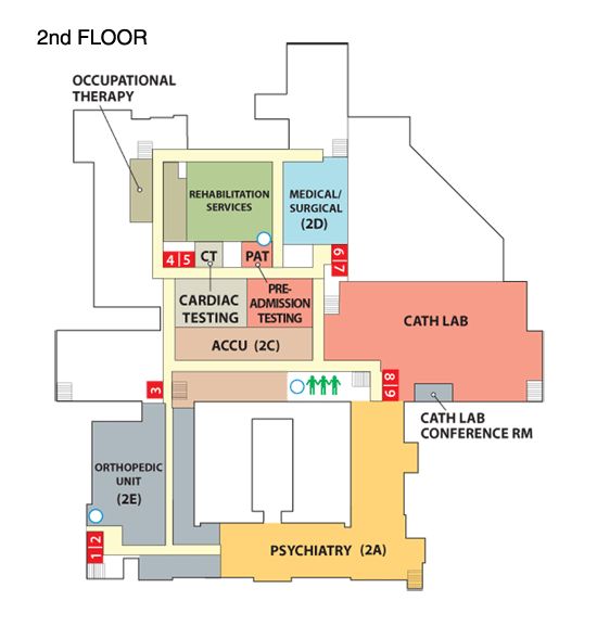 the floor plan for an indoor facility with two floors and several other areas in it