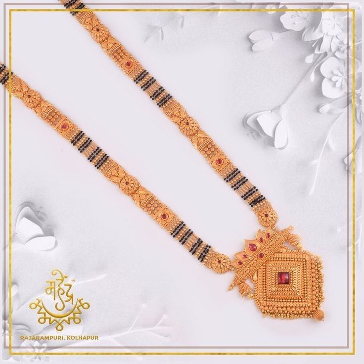 New Long Mangalsutra Designs Gold, Ganthan Design Gold Long New, Ganthan Design Gold Long Latest, Big Mangalsutra Designs Gold, Maharashtrian Mangalsutra Designs, Long Gold Mangalsutra Designs, Mangalsutra Designs Long, Ganthan Design Gold Long, Antique Mangalsutra Designs Gold