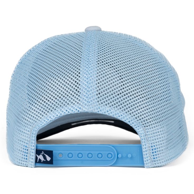 For when your only ambition is to be on the water. Our mesh back trucker hats are adjustable and made of comfortable 100% cotton twill. Blue Six-panel Trucker Hat For Summer, Outdoor Mesh Back Baseball Cap, Blue Trucker Hat For Outdoor Activities, Casual 5-panel Snapback Hat With Breathable Mesh, Adjustable 5-panel Baseball Cap With Breathable Mesh, Adjustable Breathable Mesh 5-panel Baseball Cap, Sporty Summer Trucker Hat With Mesh Back, Outdoor Trucker Hat With Mesh Back, Casual 5-panel Baseball Cap With Mesh Back