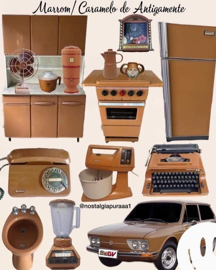 an assortment of old fashioned kitchen appliances