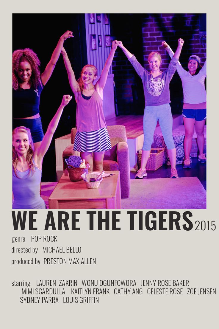 the poster for we are the tigers